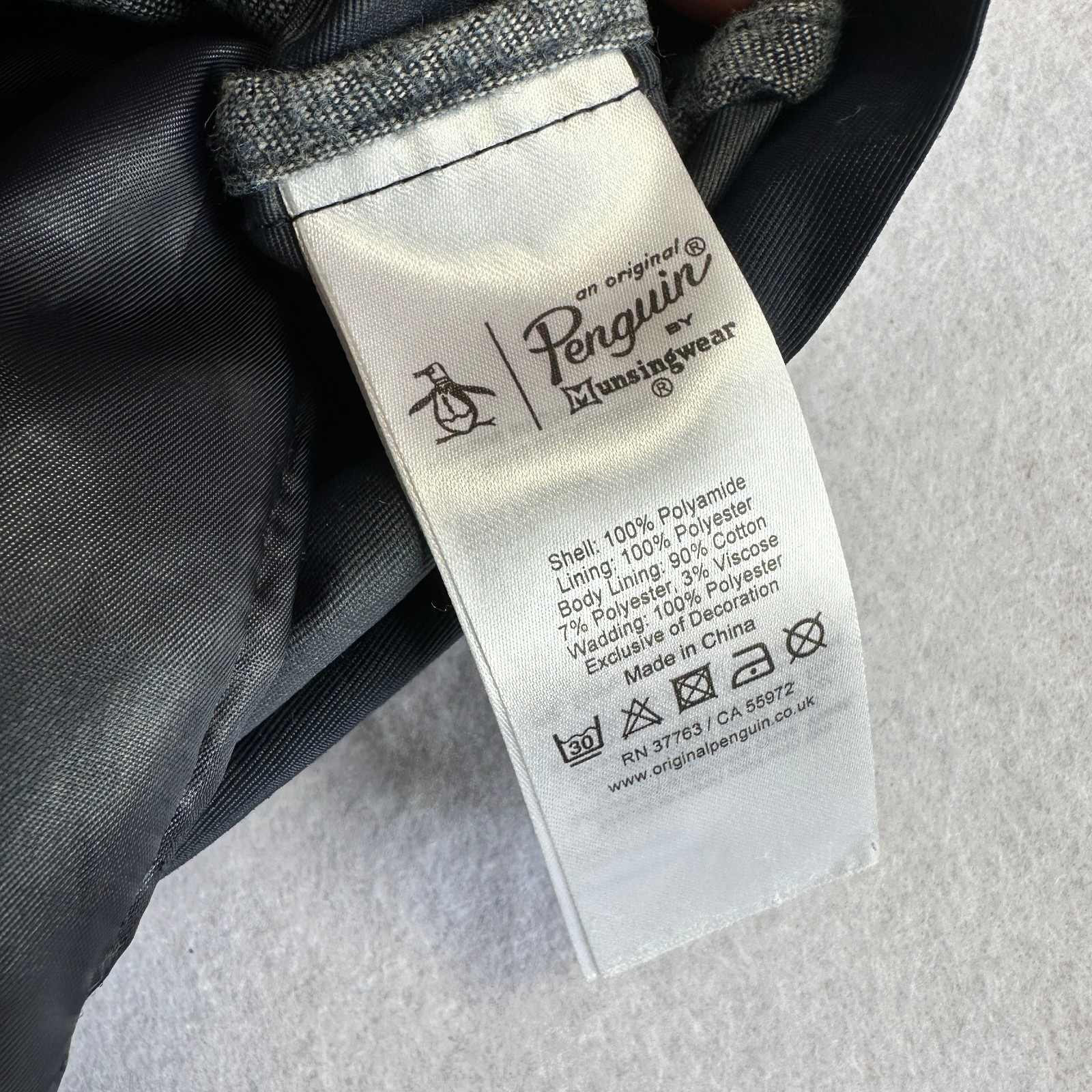 Penguin 2 In 1 Jacket & Detachable Gilet Lining Men’s XL Blue Hood Windbreaker