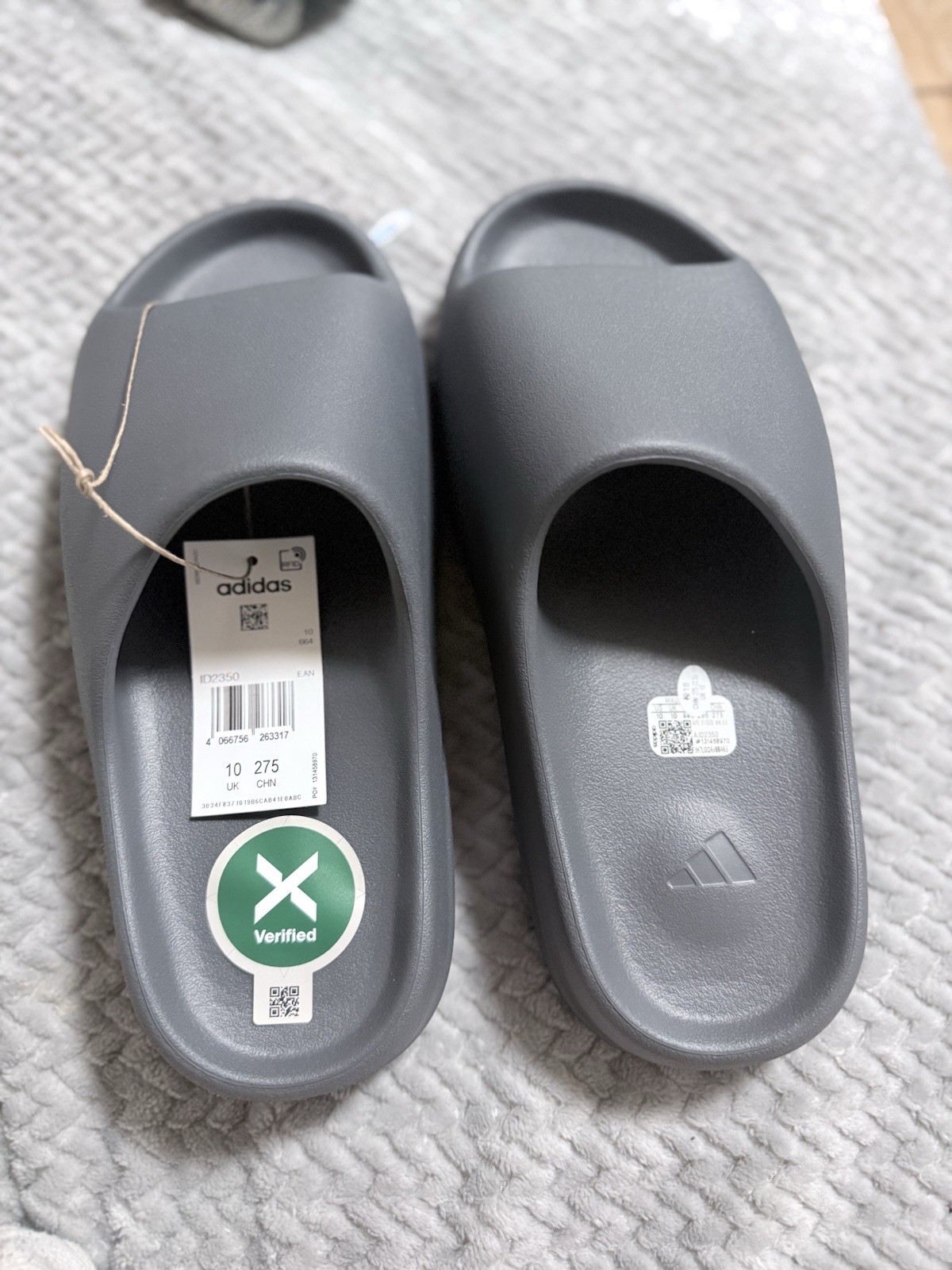 adidas Yeezy YZY Slide Gray Men’s Comfort Slip-On Sandals US Size 11