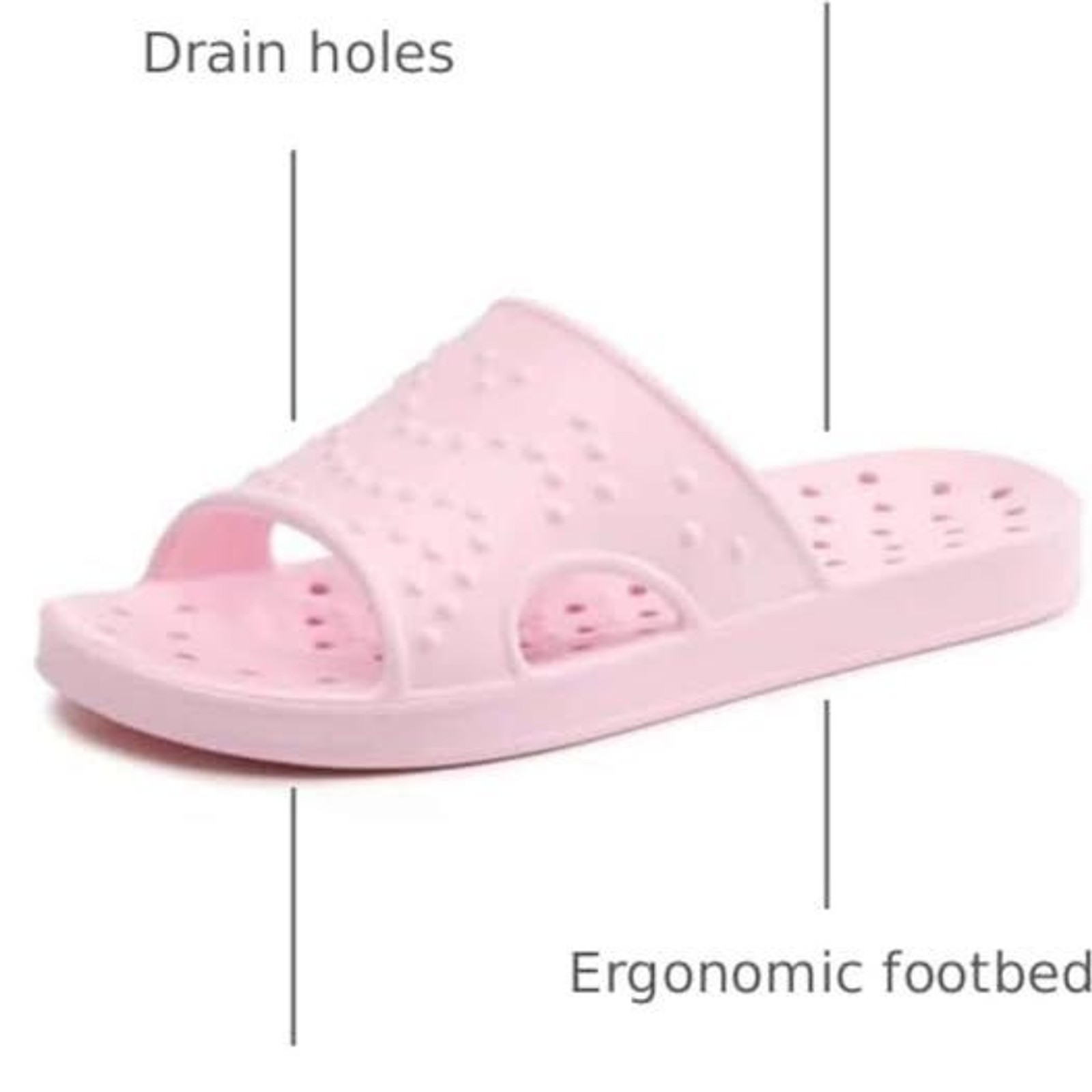 Shower Shoes with Arch Support Quick Drying Pool Slides Lightweight Beach