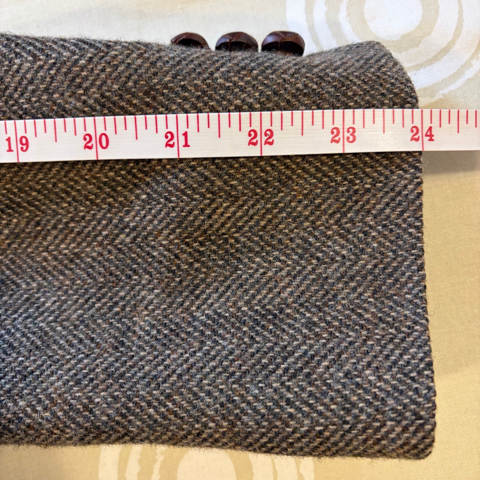 Vintage Deansgate 100% Wool Herringbone Blazer 41R 2-Button Sport Coat Tweed