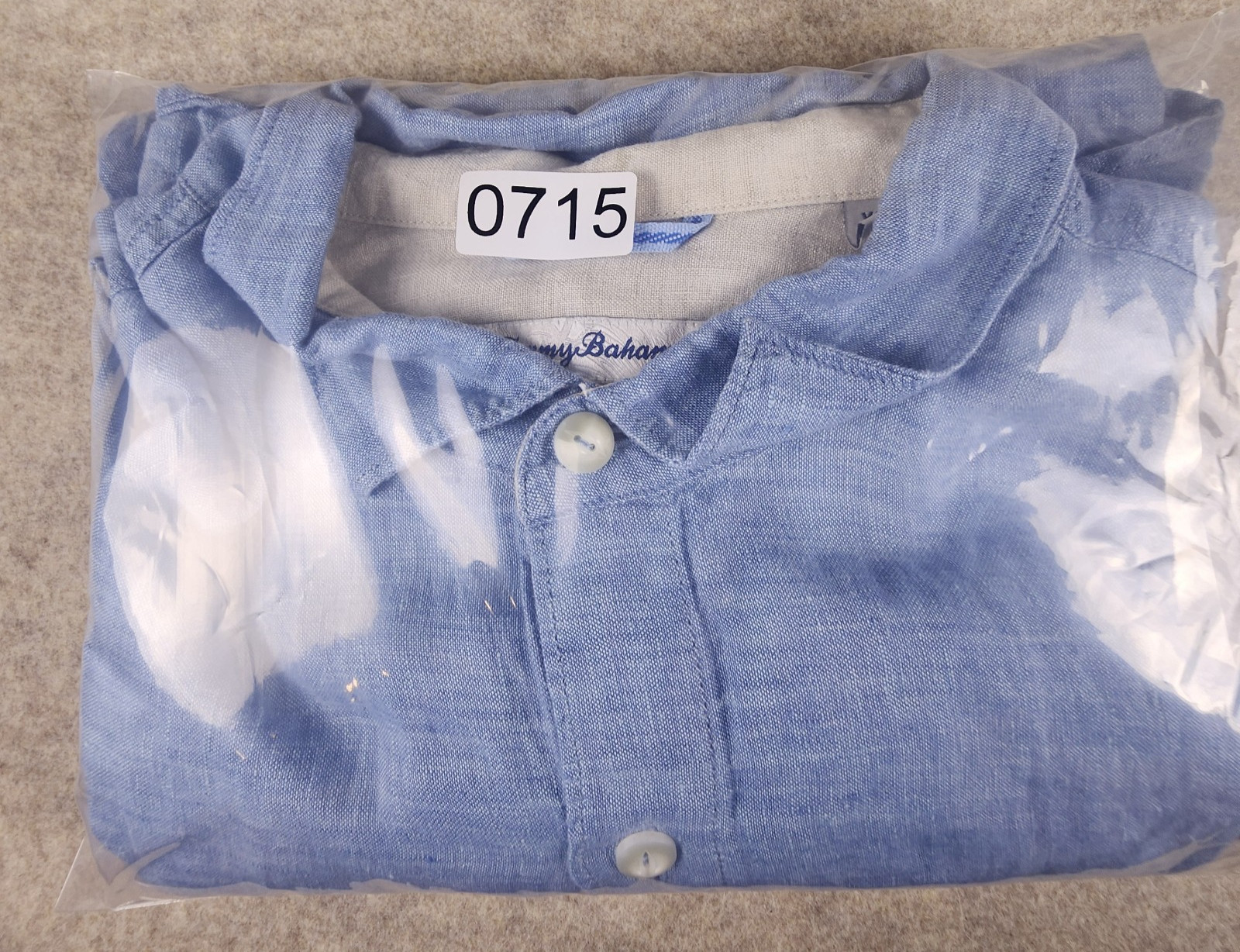 Tommy Bahama Relax Blue Linen Long Sleeve Button Down Shirt XL Beach Island Surf