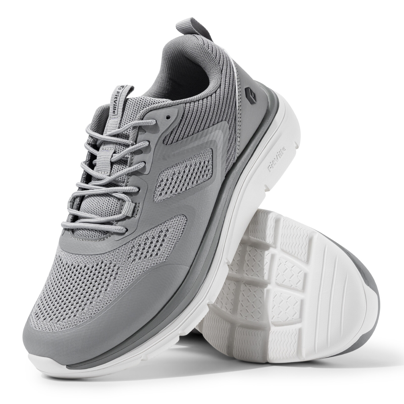 FitVille Mens Walking Shoes Lightweight Extra Wide Sneakers Cushioned Breathable