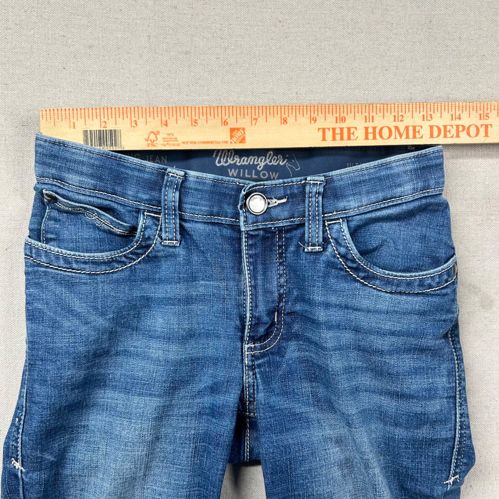 Wrangler WIllow Jeans Womens 1×32 Bootcut Equestrian Denim Riding Western Low