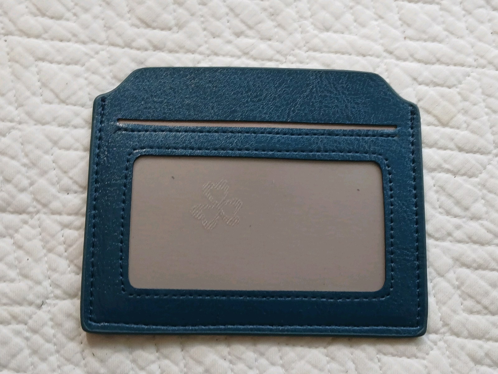 GOIACII Small Women Wallet Genuine Leather RFID Blocking A01 Wax Peacock Blue