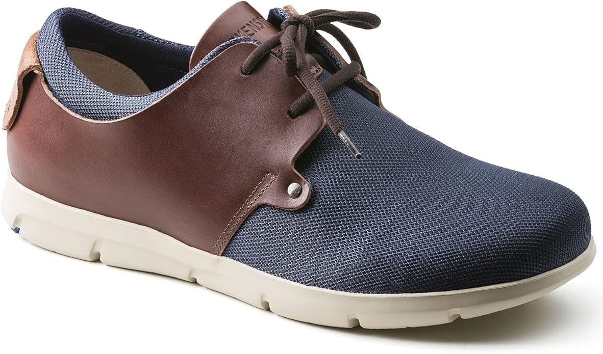 Birkenstock Minot Leather Tie Shoes Blue Brown Removable insole 41 10 M N $170