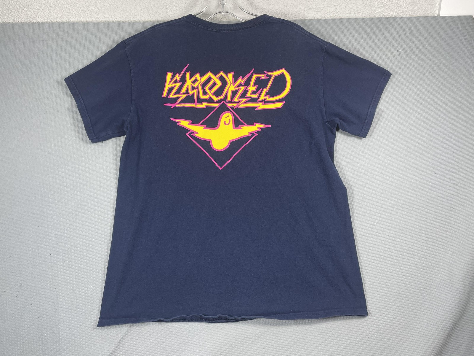 Krooked Skateboards Shirt Mens Medium Logo Lightning Mark Gonzales Art T Gonz