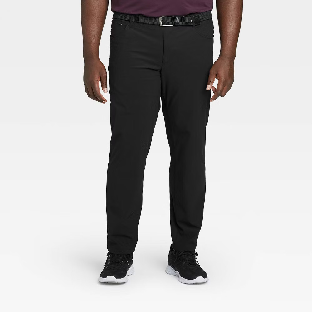Men Golf Pants – All In Motion Black 30×30