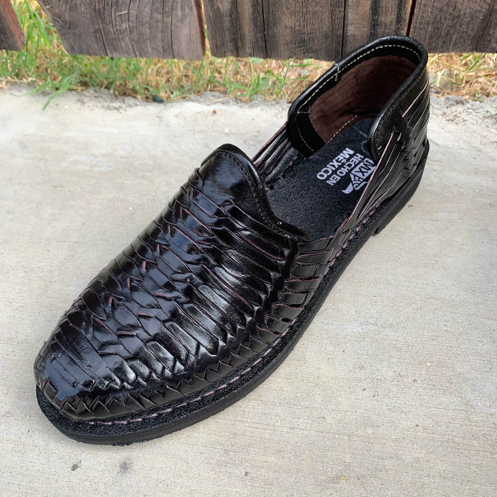 Men’s Closed Toe Genuine Leather Mexican Huarache Sandals Mocasin – Closed Toe