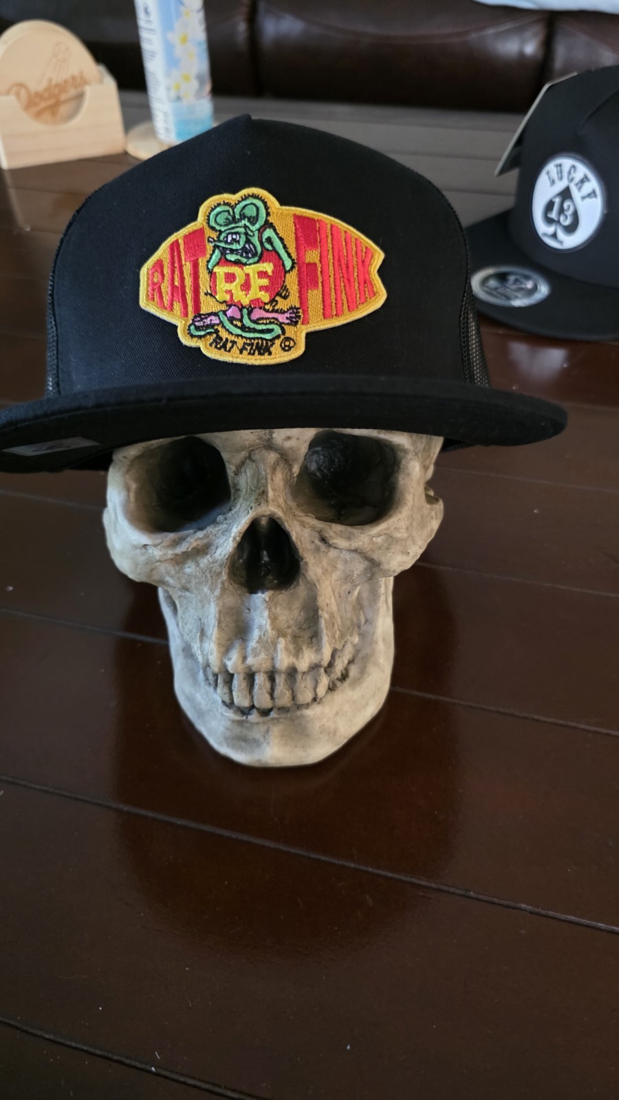 Rat Fink Trucker Hat Mesh Hat Snapback By TOP LEVEL