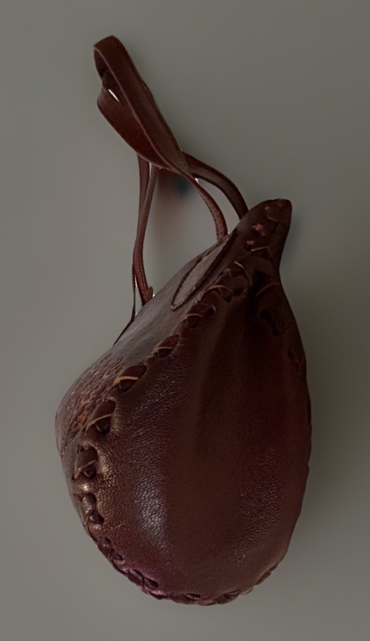 Vintage Tooled Stamped Leather Brown Hippie Purse Boho 10” X 7” X 3”
