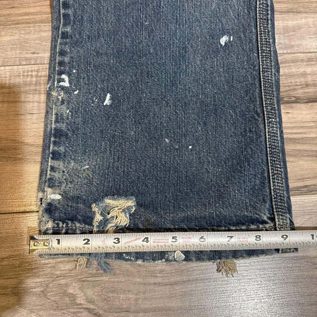 Signature by Levi Strauss & Co. Carpenter Jeans with Paint Splatter Distressing