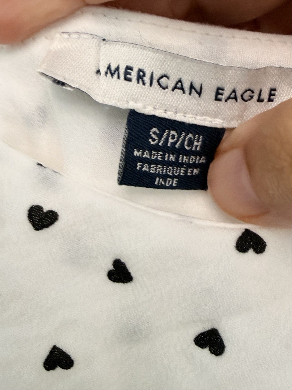 American Eagle Outfitter Maxi Women’s Dress White/Black Polka Dot Size Small