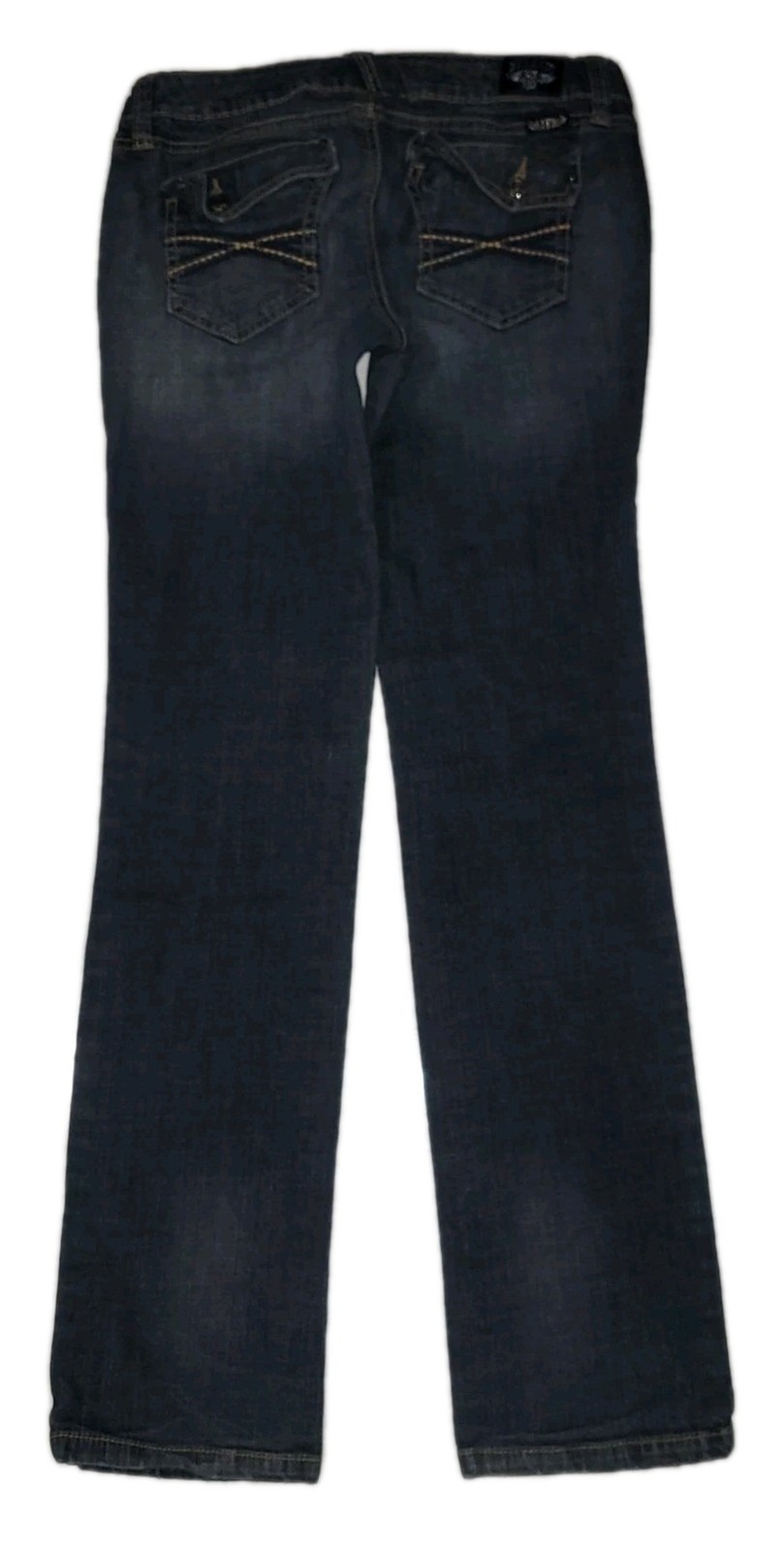 Hint Jeans Womens 9 Blue Bootcut Jeans Stretch Denim Medium Wash Casual