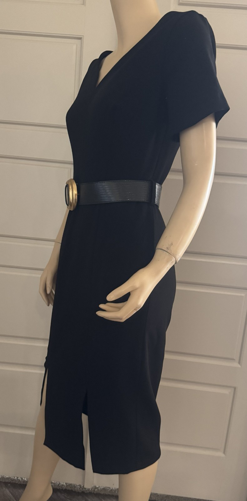 Donna Karan New York Belted Stretch Sheath Dress-Size 2 (FLK#1153 B)