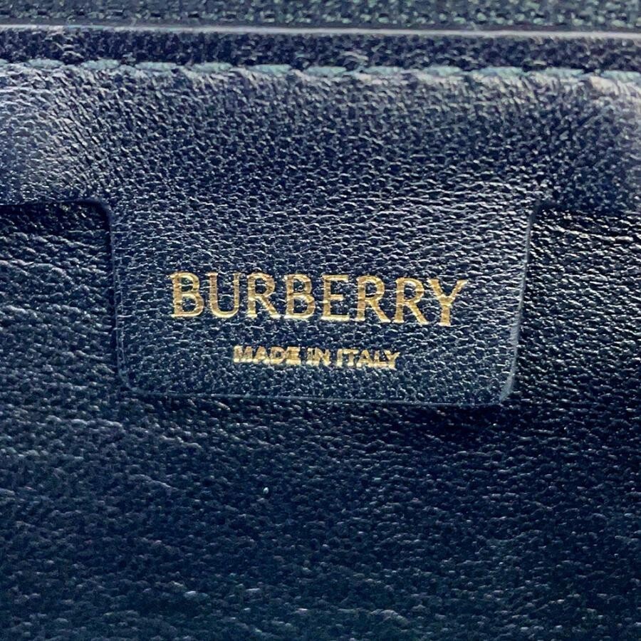 Burberry Black Leather Shield Sling Mini Shoulder Bag Charm 8077580