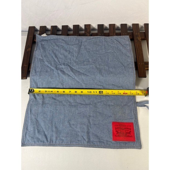 LEVI Strauss Narrate Piece Let Denim Case Pockets Logo Barware Textile blue