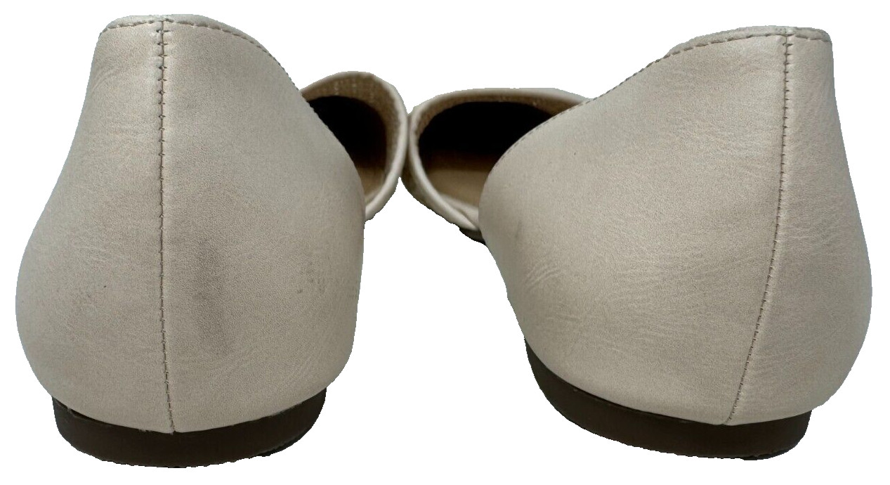LC Lauren Conrad Women’s Calcite Slip On Woven Flats Natural Size:10 73D