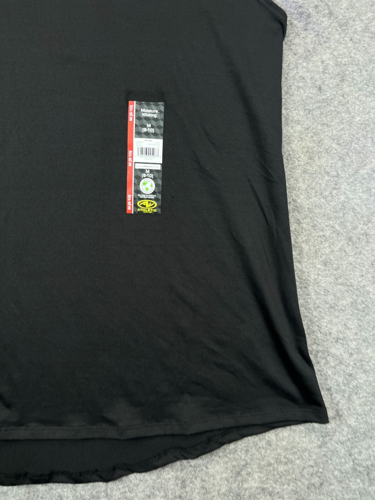NWT Athletic Works Tank Top Mens Medium Black Tee Athletic Active Workout 7
