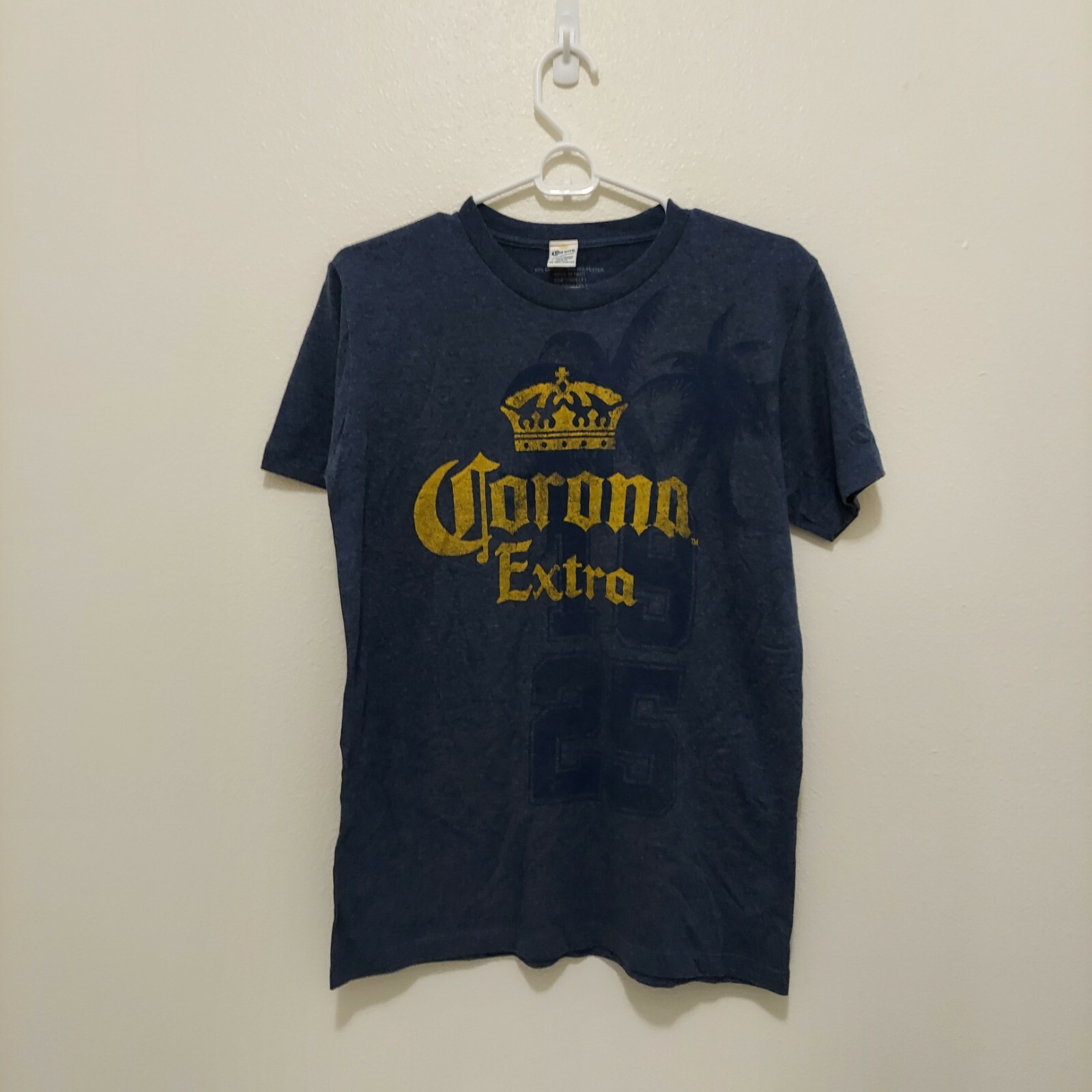Corona Extra Athletic T-Shirt Blue 1925 Licensed Beer Merch Mens Size Small