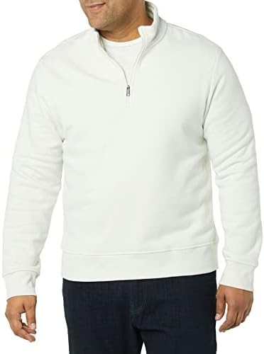 Men’s Quarter-Zip Fleece Pullover Long Sleeve Comfortable Casual Sweatshirt