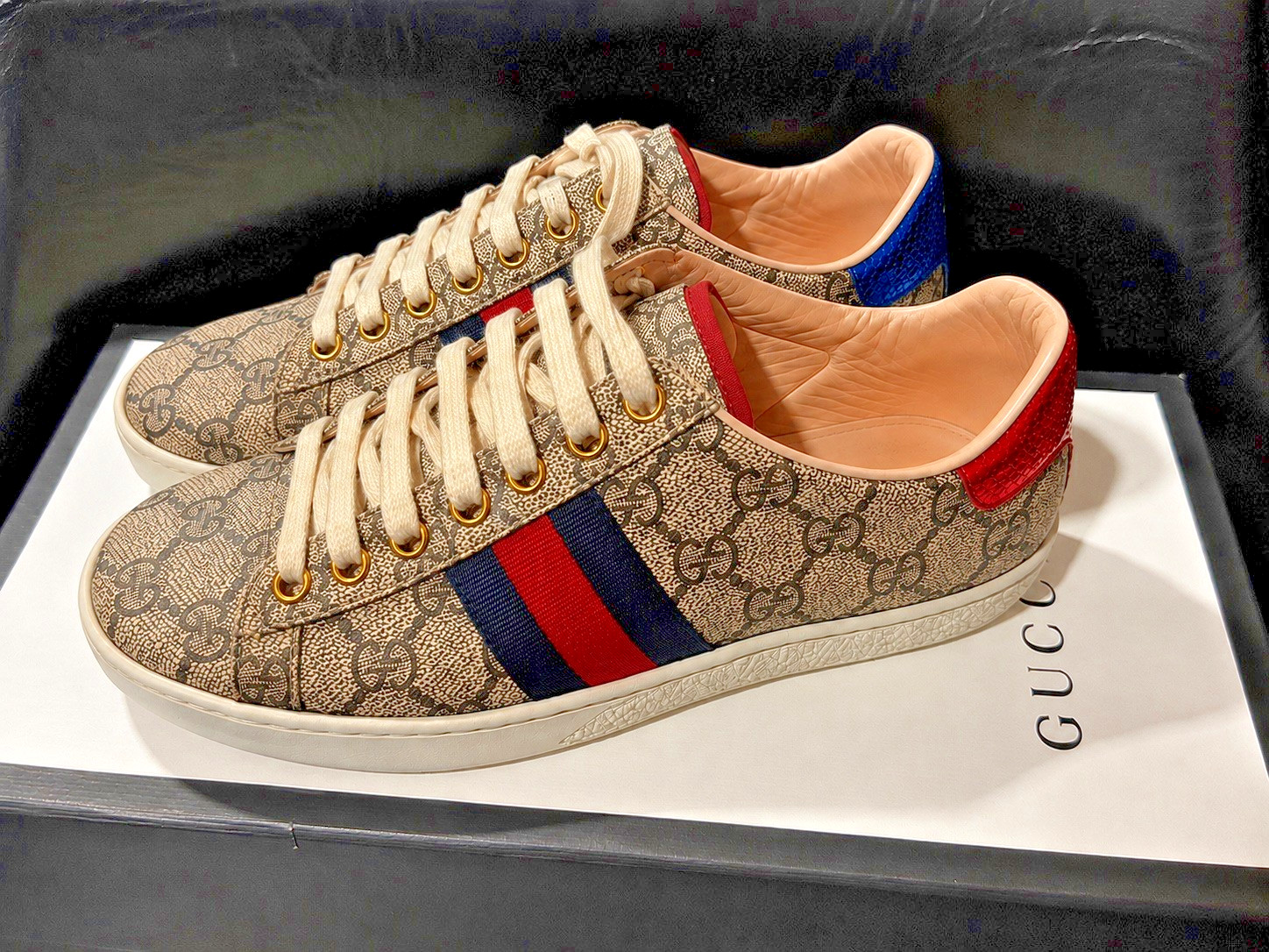 Authentic Gucci Ace GG Supreme Sneakers – Size 36 EU (US 6) – Original Box