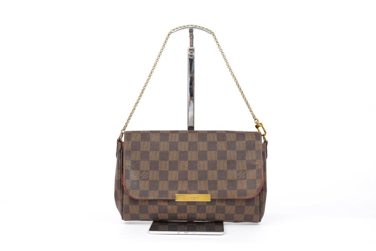 Louis Vuitton Favorite MM Damier Ebene Crossbody Handbag Purse – B1047