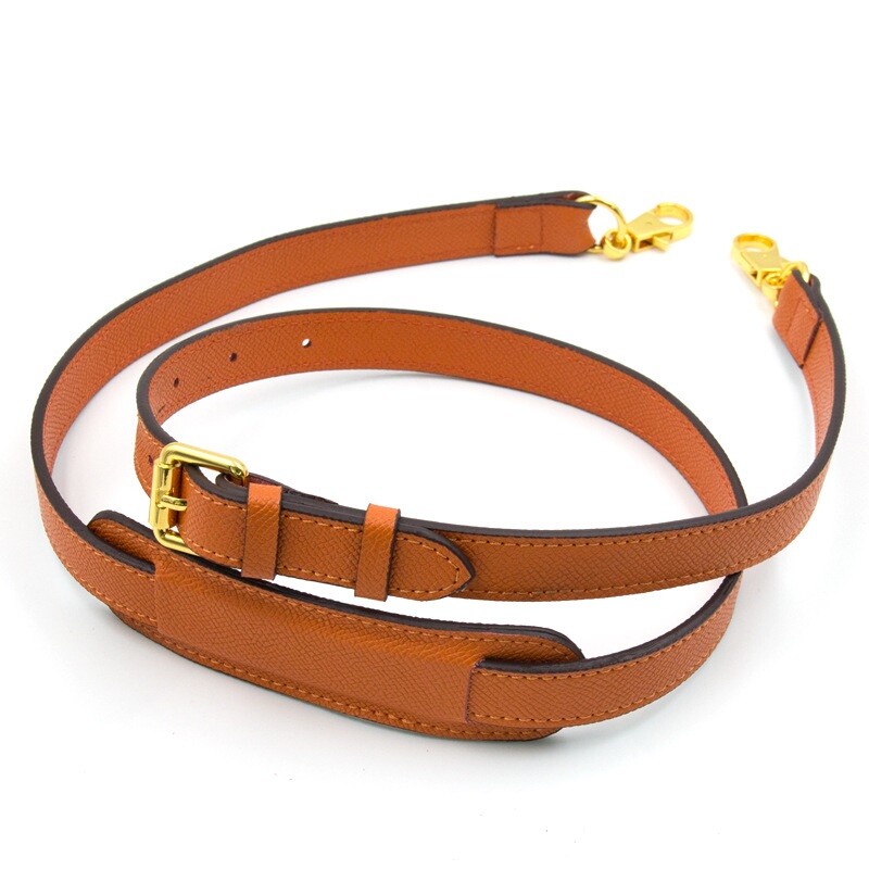 Shoulder Hand Strap For HERMES Taurillon Clemence Accessories Orange