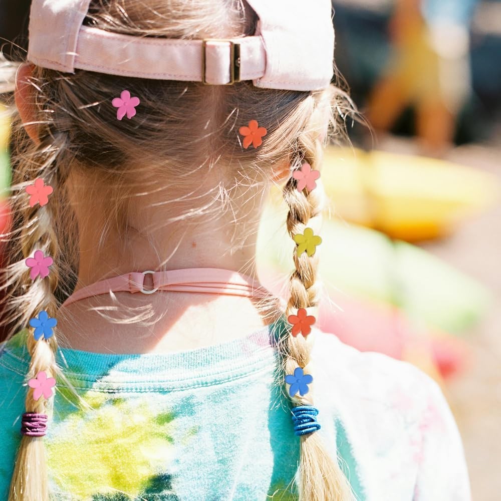50Pcs Mini Flower Hair Clip Flower Clips,Colorful Mini Hair Claw,for Women, Girl