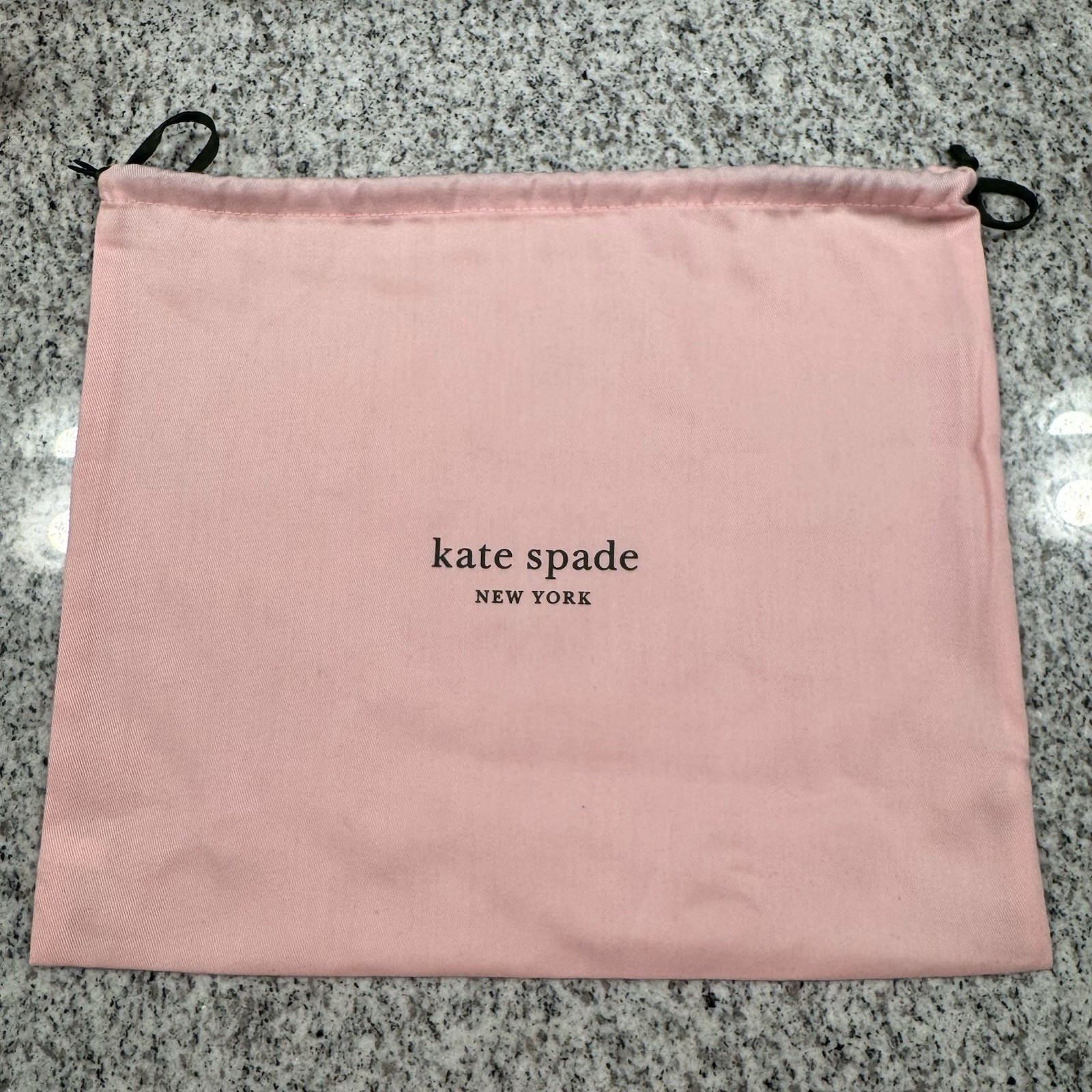 Kate Spade Pink Medium Cotton Dust Bag 13.5in L x 11.5in H