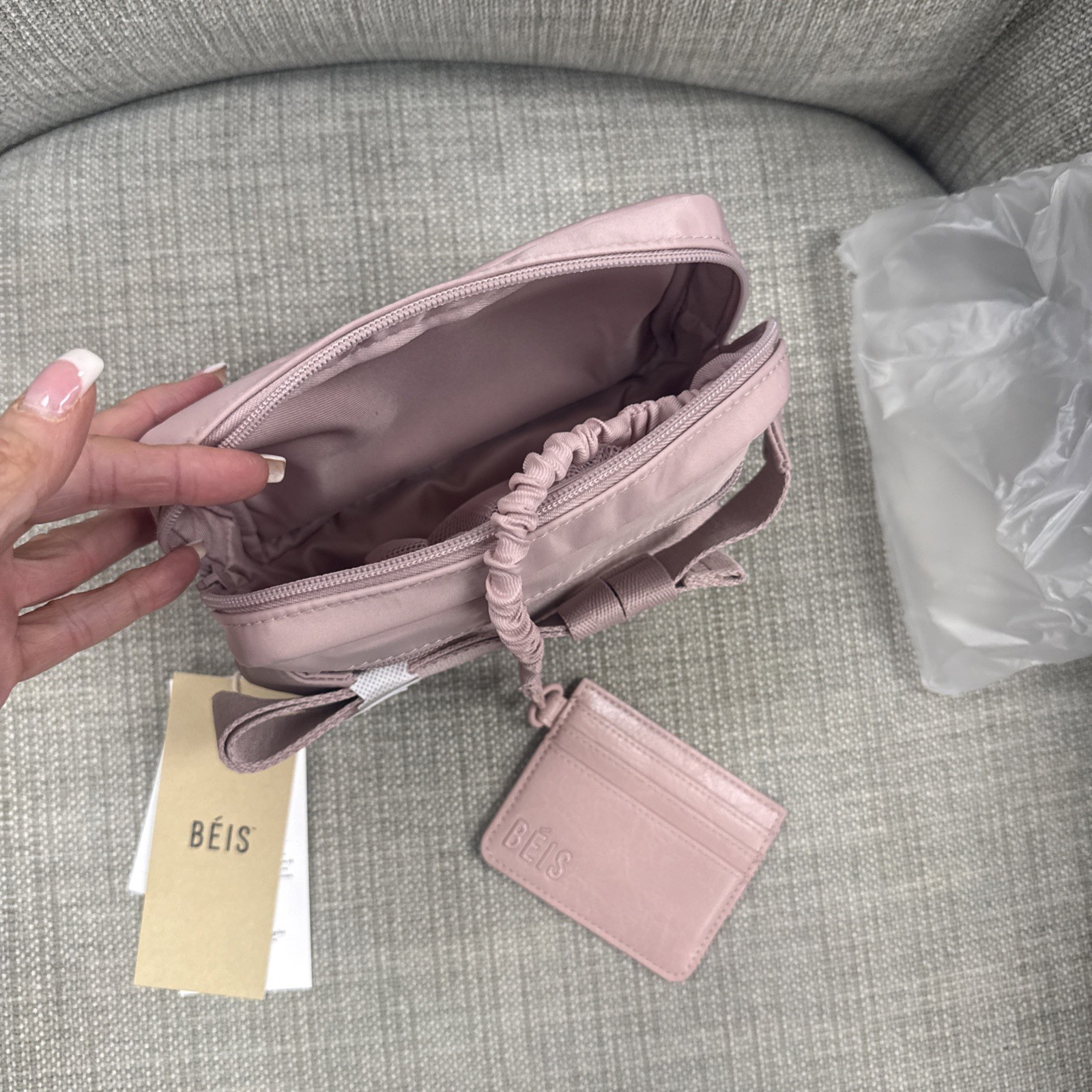 Beis Belt Bag in Atlas Pink # BEIS324657 NWT