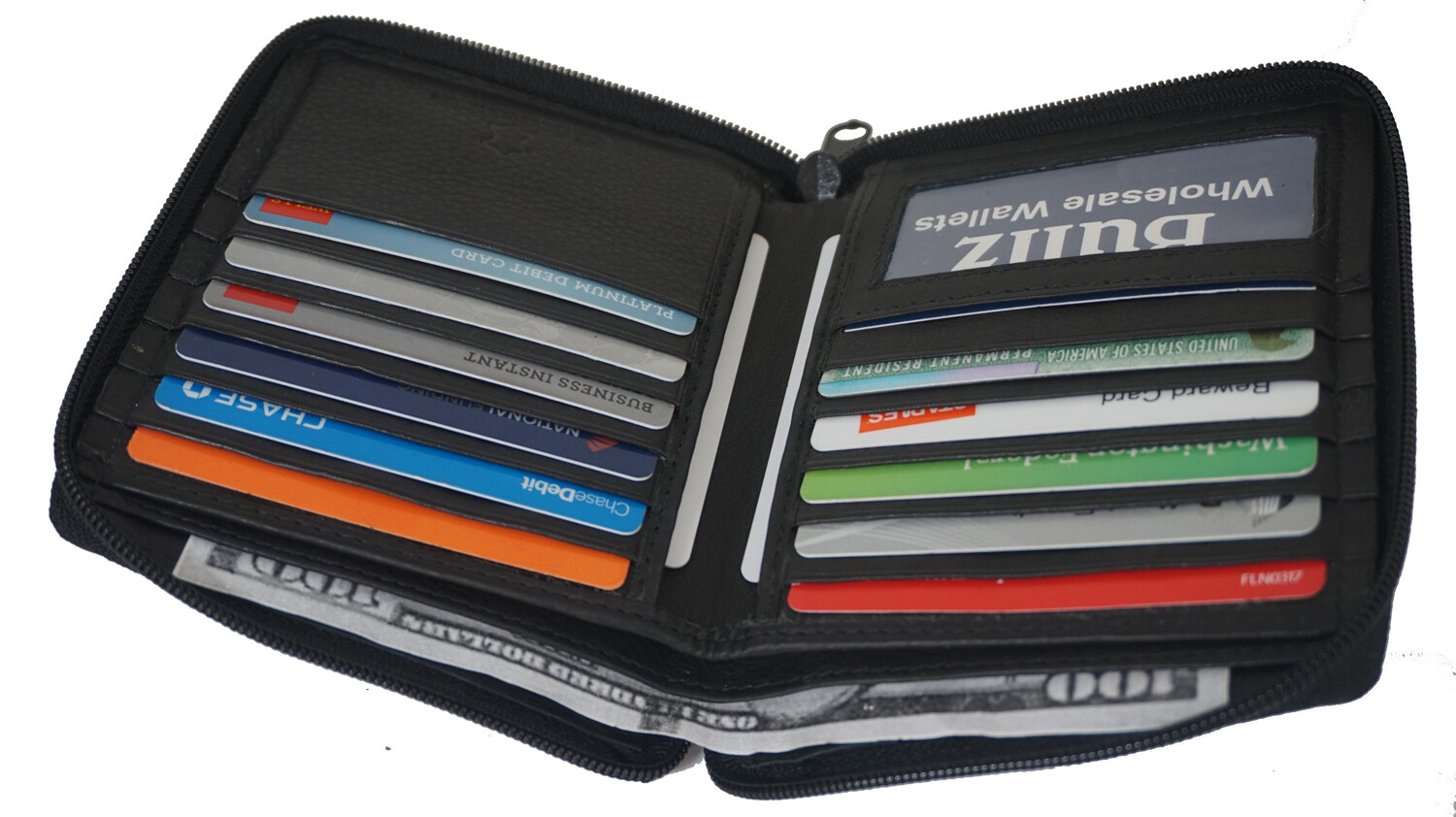 Men’s Genuine Leather Bifold Wallet Slim Hipster Cowhide Credit Card and ID New
