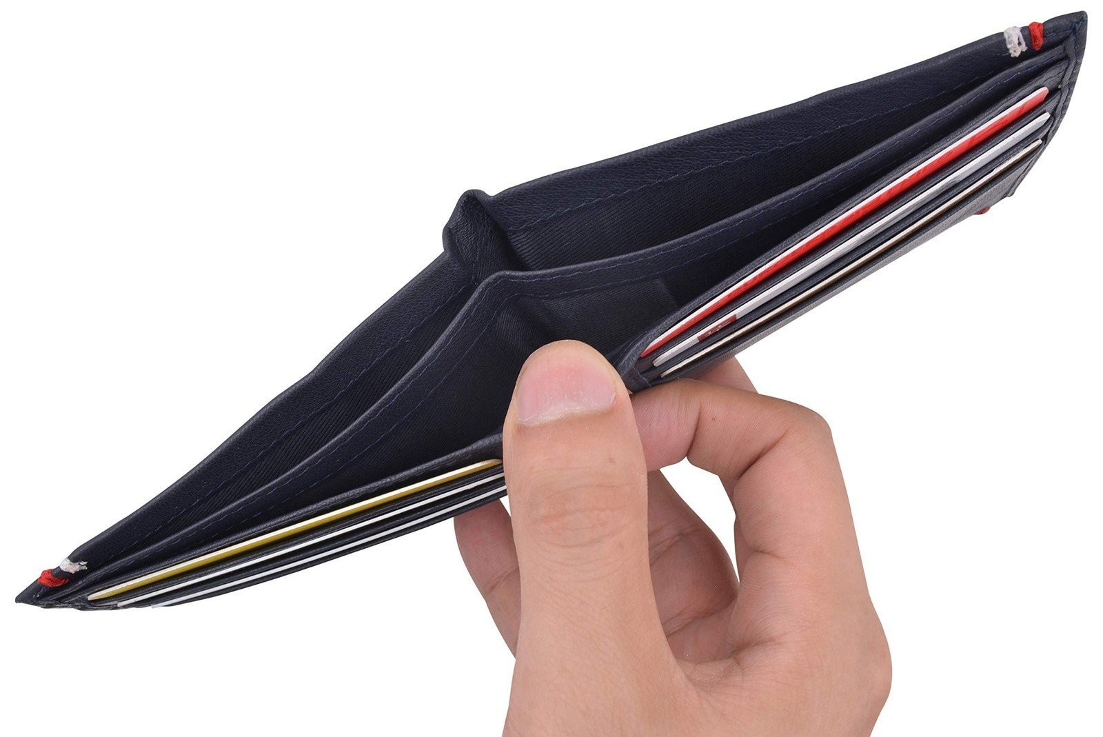 CAZORO Slim Wallet for Men Bifold Genuine Leather RFID Blocking Minimalist…