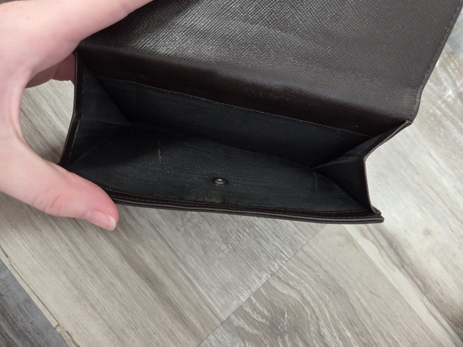 PRADA TESSUTO Wallet Logo Plate Black Nylon Tri-fold Purse Authentic