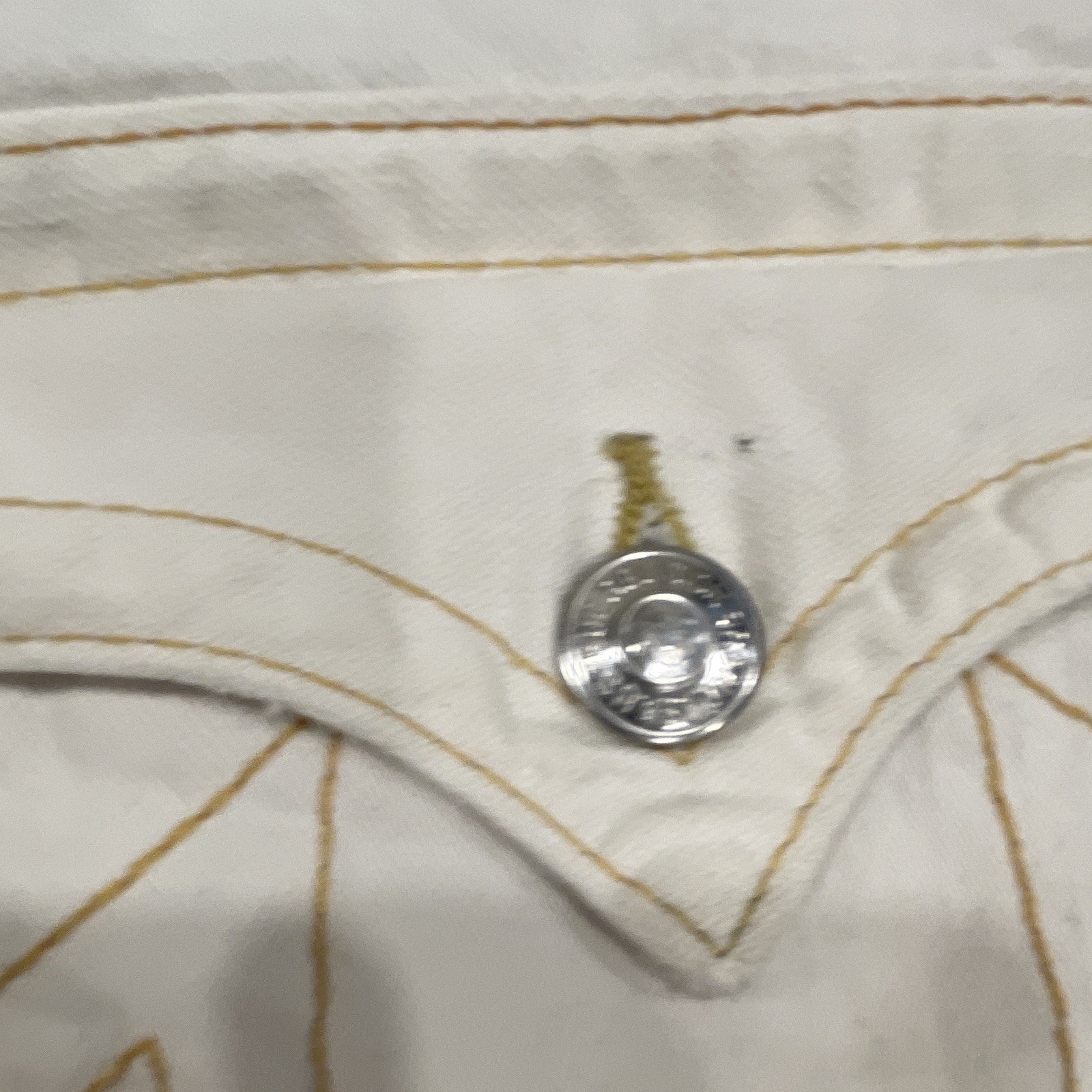 True Religion World Tour Men’s Bootcut Low Rise Light Wash White Denim Jeans