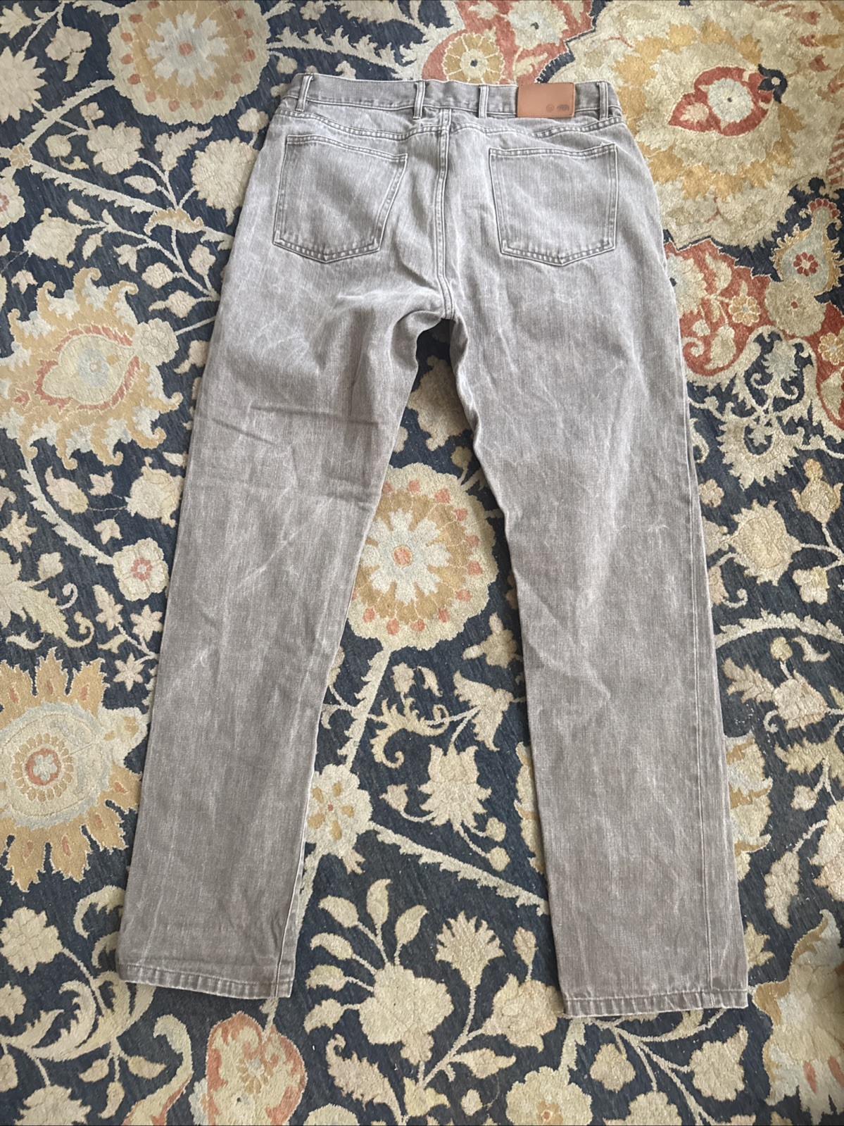 TAYLOR STITCH DEMOCRATIC GRAY NATURAL ORGANIC 10oz SELVEDGE DENIM JEANS 35×33