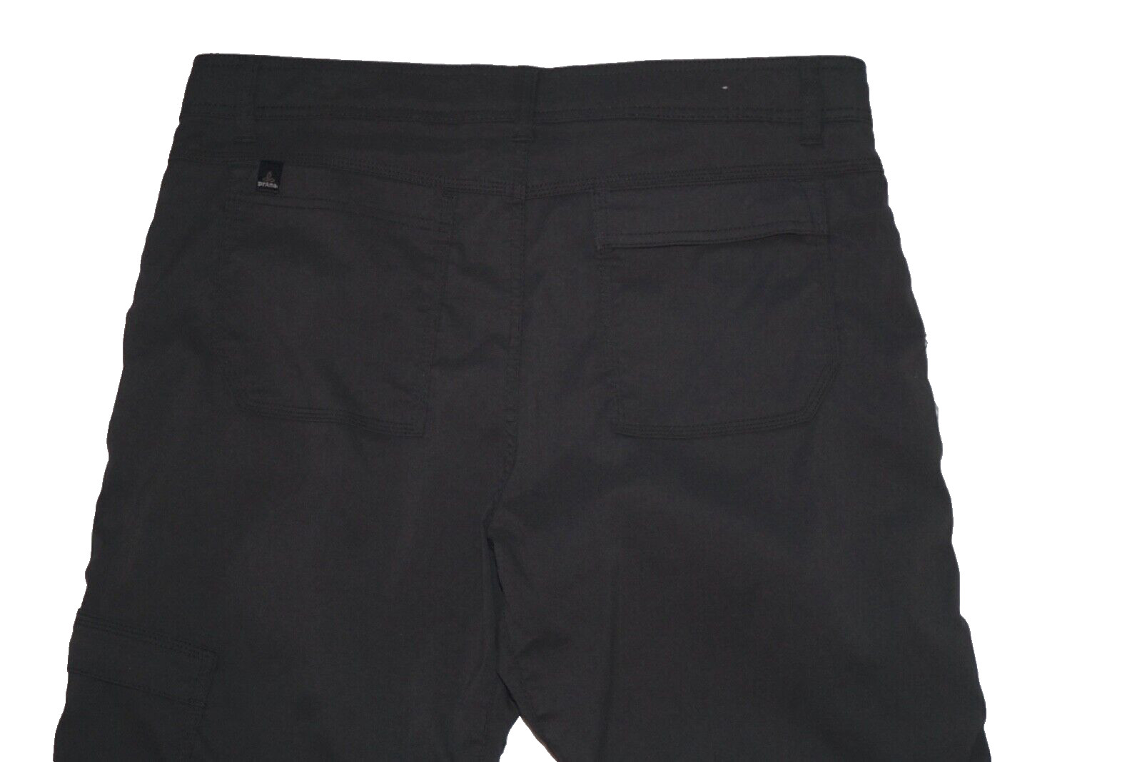 Prana Mens ZION Pants Iron Grey Stretch Convertible Roll-Up Size 36 x 32 A+