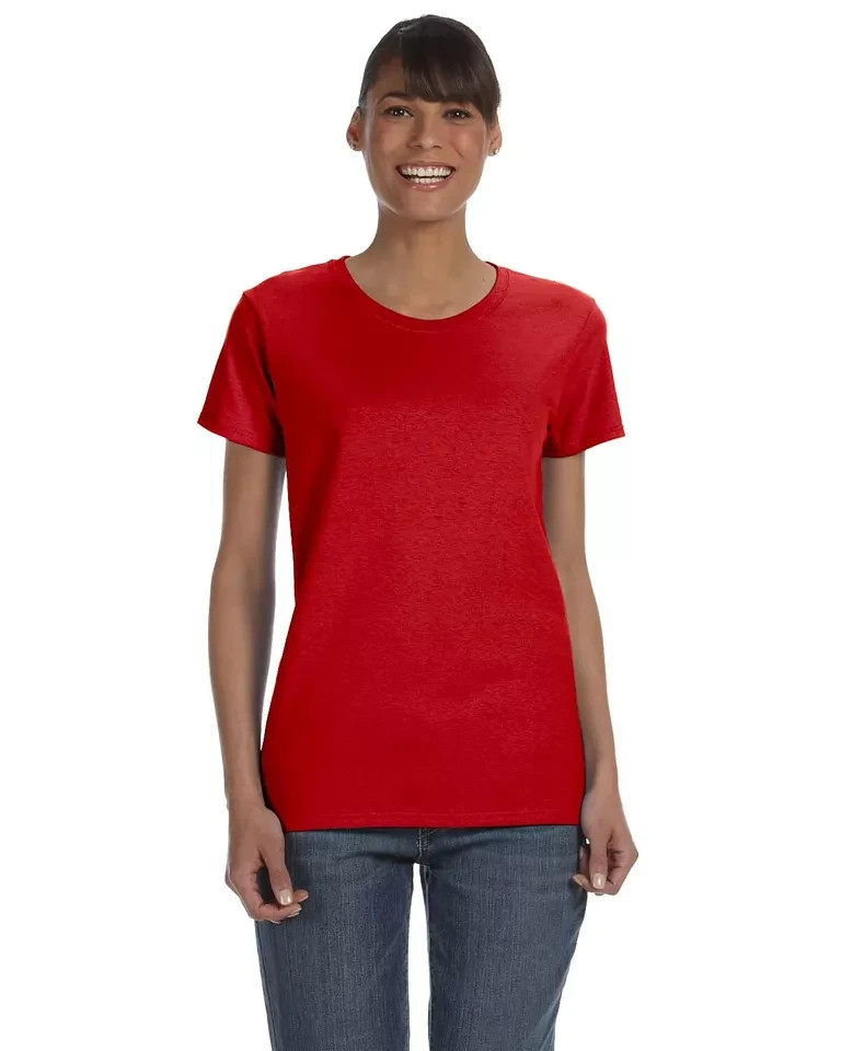 Gildan G500L Women’s Heavy Cotton Short Sleeve Crew Neck Plain Stylish T-Shirt