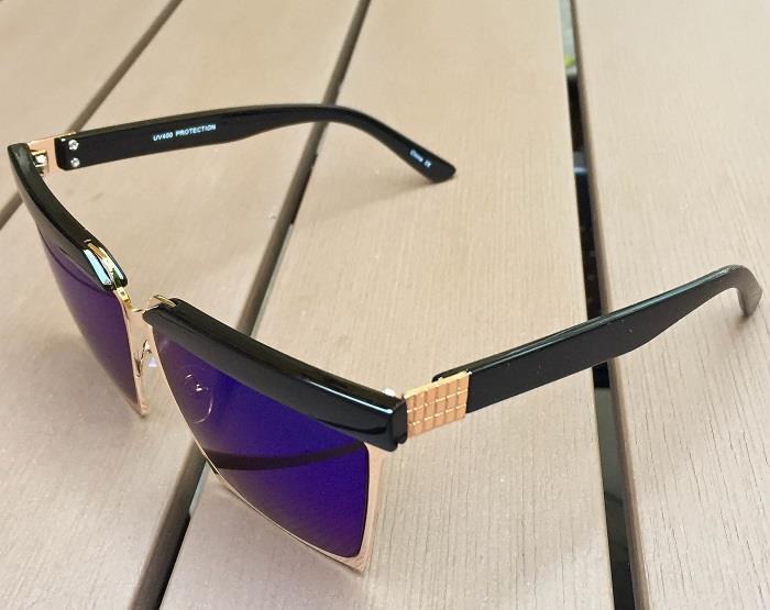 Oversized ROCK STAR Metal Frame Brow Bar Aviator Large Fashion Sunglasses 3873 L