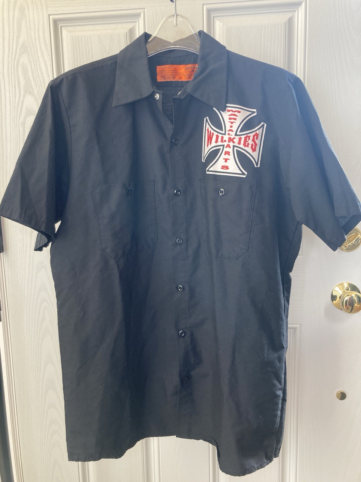 RED KAP Mens Short Sleeve Wilkies Matial Arts Bridgewater NJ Shirt M-SS SP24BK3
