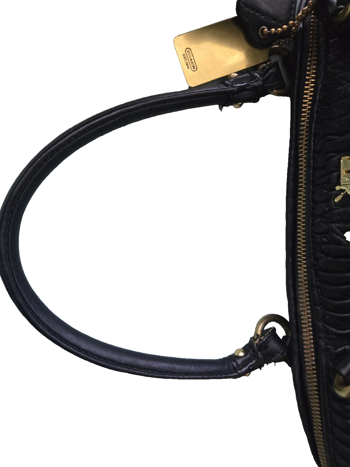 Authentic Coach Madison Gathered Leather Sophia Satchel (Style No. 15947)