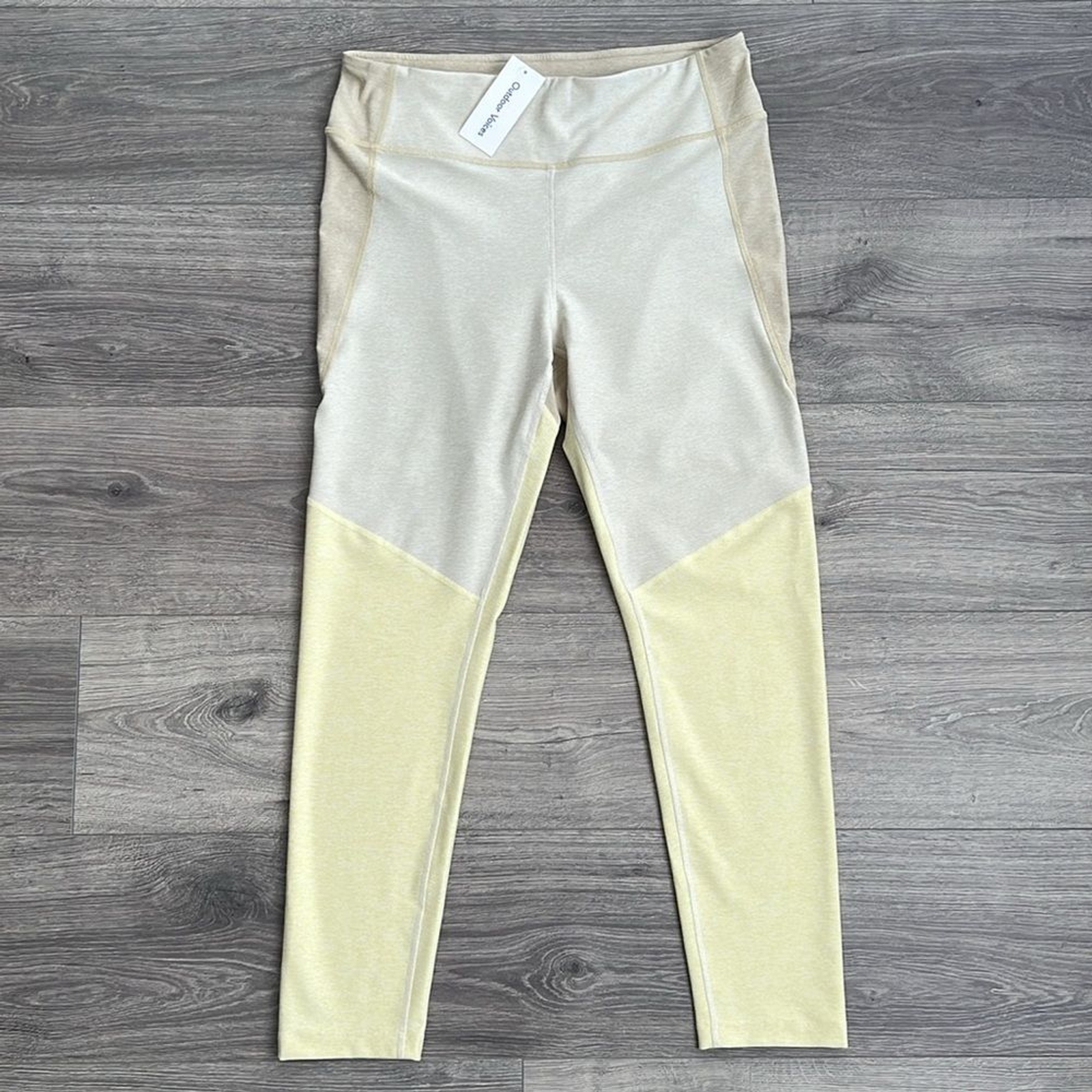 Outdoor Voices Warmup 7/8 Legging XL Tri-Tone Sandstone Limestone Gym