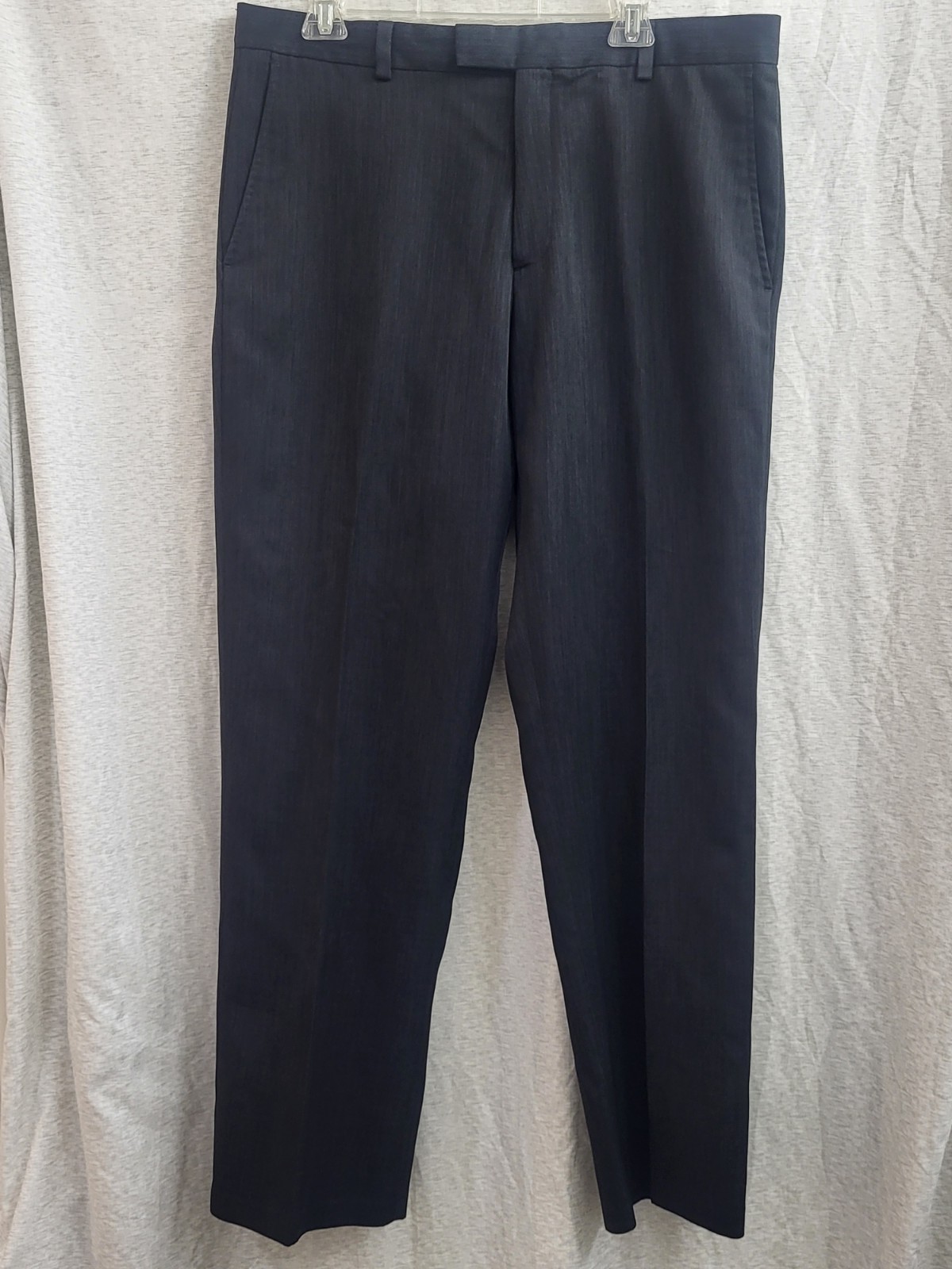 Kenneth Cole Reaction Men’s Black Textured Dress Suit Pants WPL 386 Size 36×32