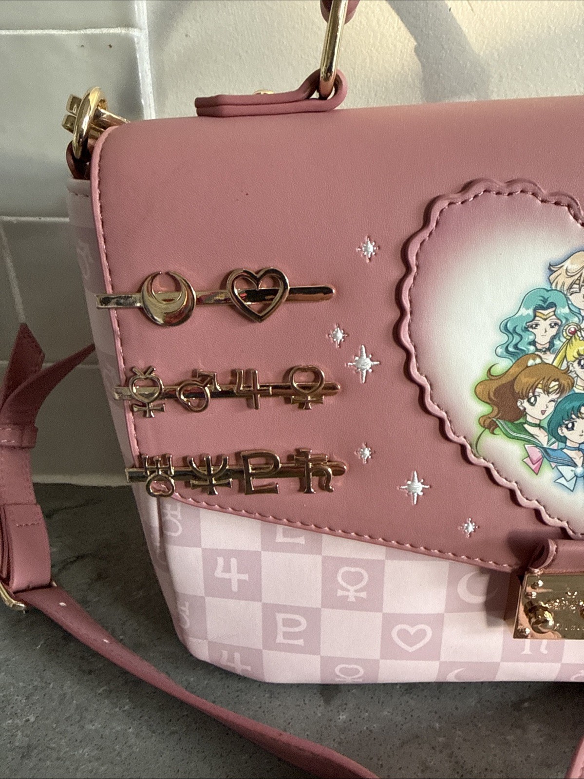 Sailor Moon Box Group Photo Box Lunch Purse Pre-Owned Good Condition
