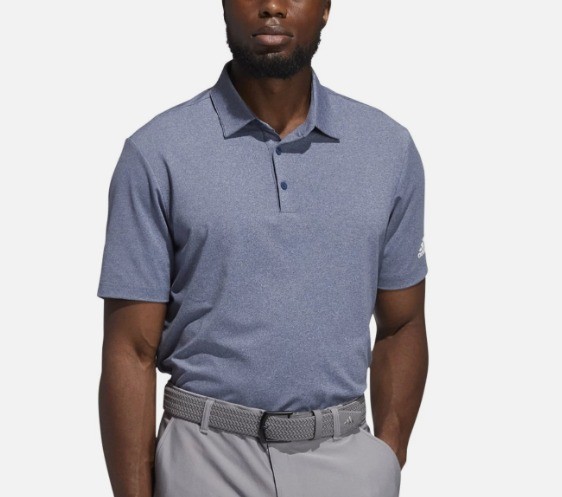 Adidas Men’s Ultimate 365 Aeroready Heather Golf Polo Shirt XL Crew Navy Melange