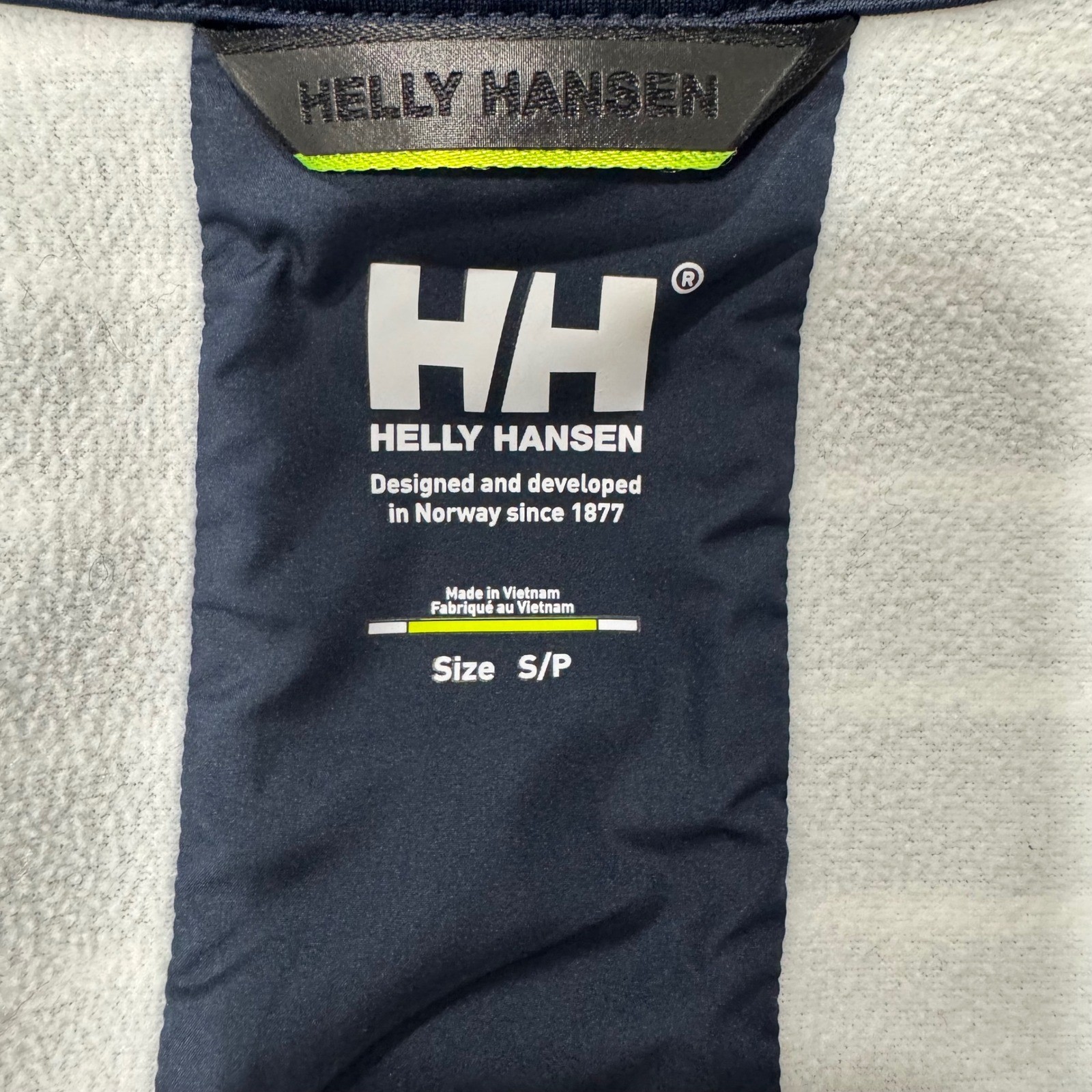 Helly Hansen Womens Navy White Striped Full Zip Jacket Small Nautical HH