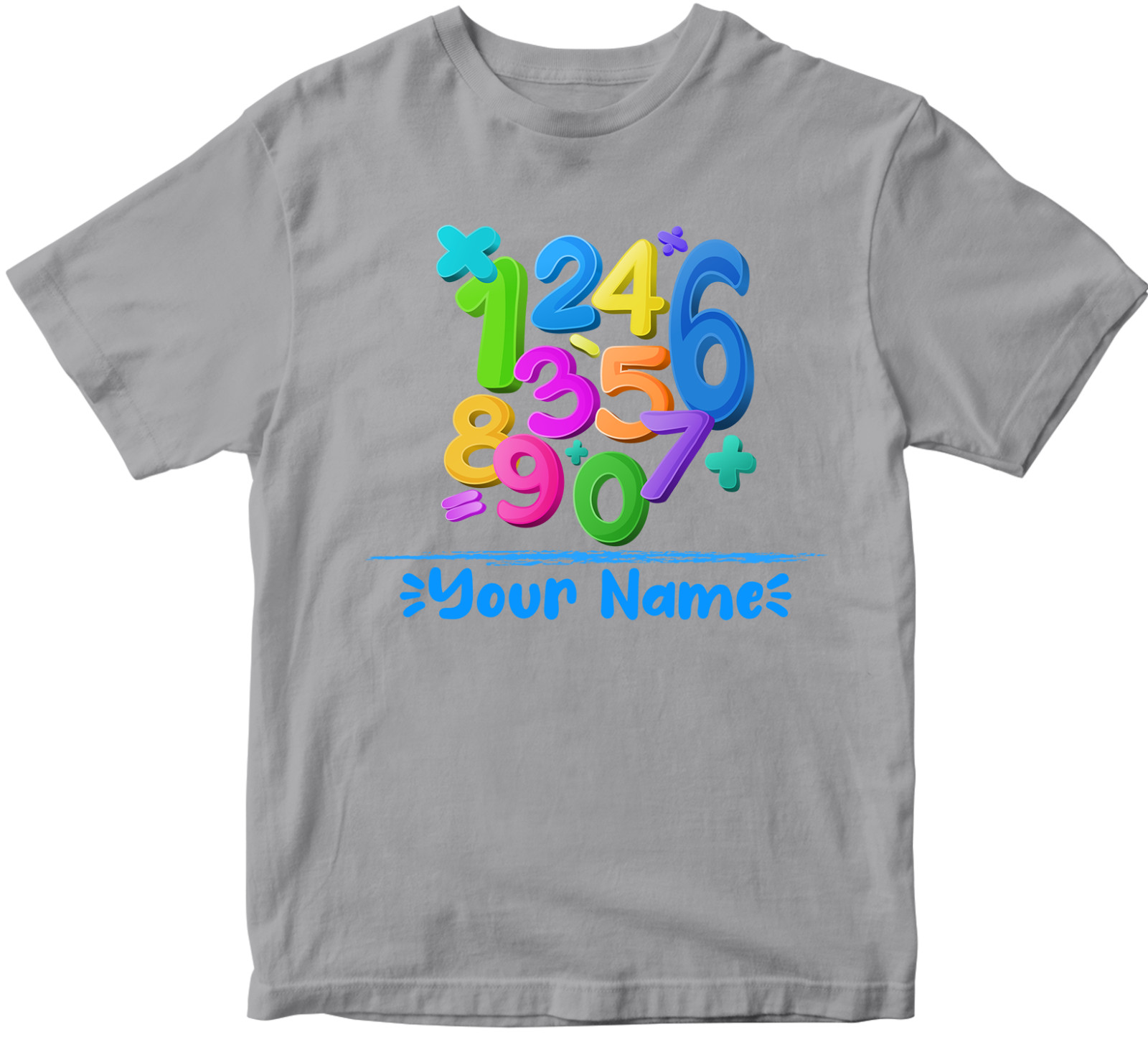 Personalised Custom Your Name T-shirt Numbers Day School Teachers Students Gifts