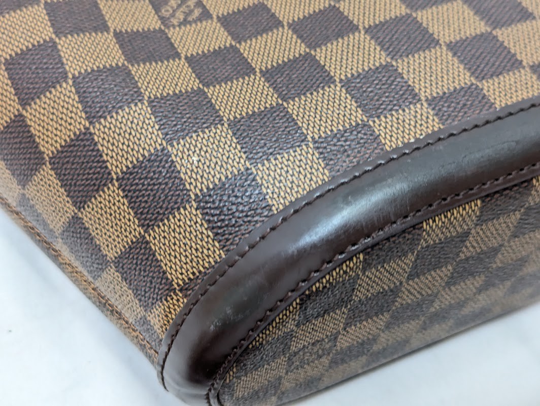 LOUIS VUITTON Damier Ebene Manosque PM Tote bag Brown N51121 BA0023 Authentic LV