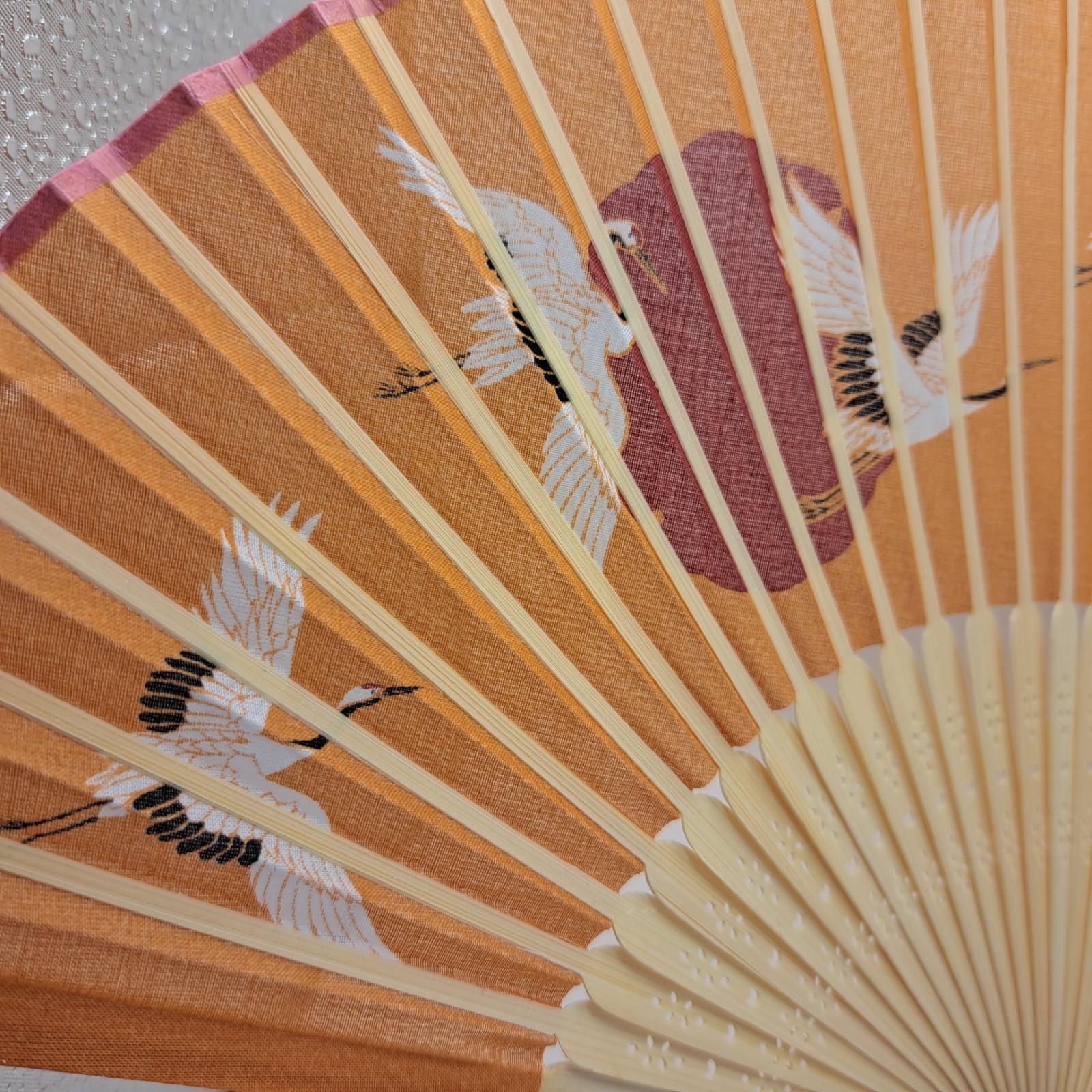Folding fan (washi paper and bamboo) — Perfect for festivals or staying cool in