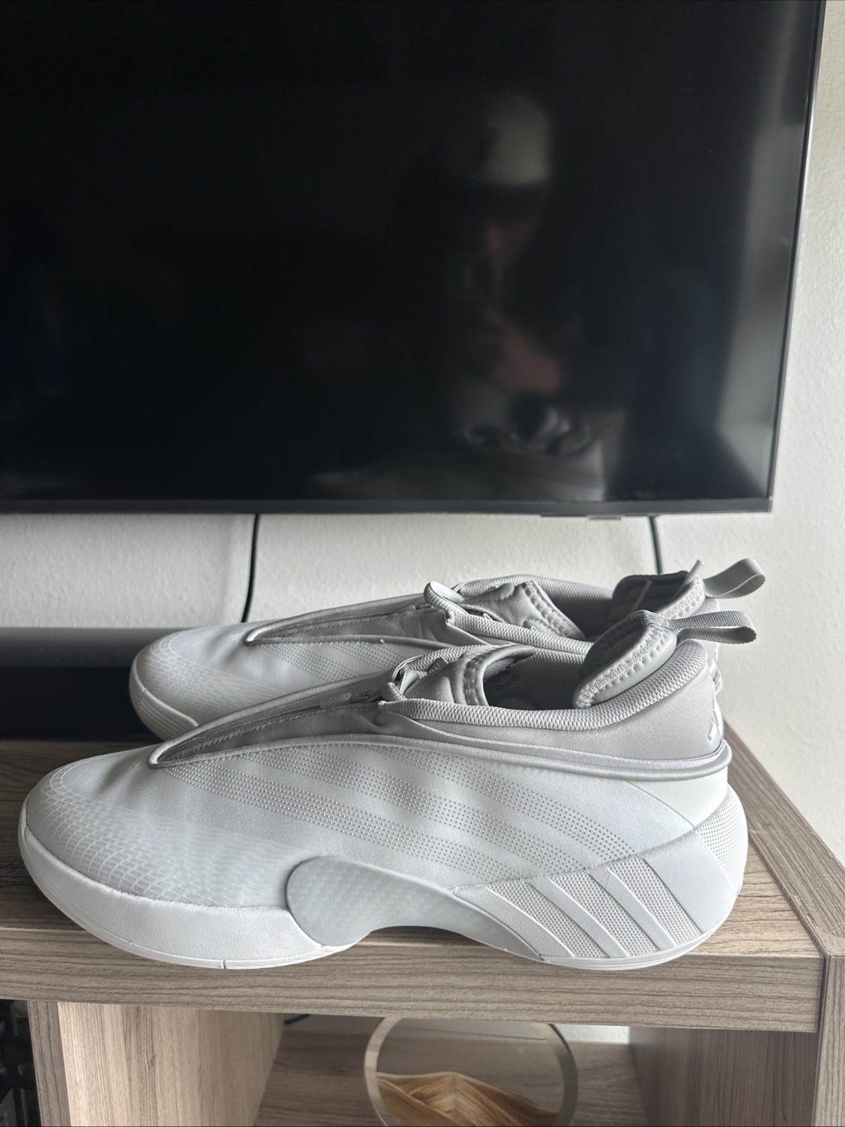 Size 13 – adidas D.O.N. Issue #7 White Grey