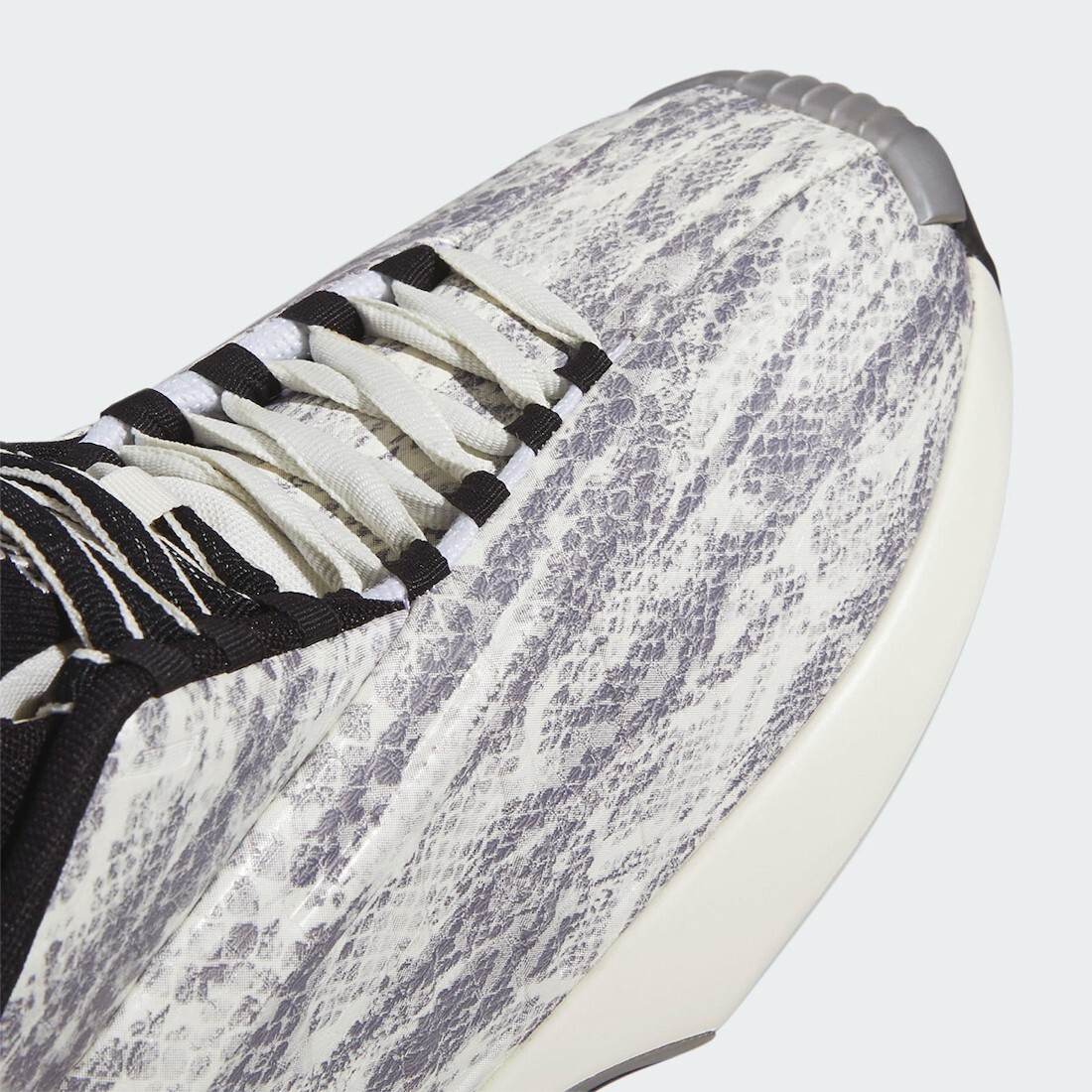 Adidas US 11.5 Men’s White Black Silver Snakeskin Rare Retro Crazy 1 GY2405 NIB